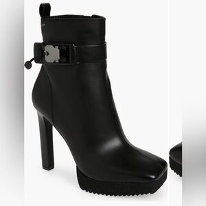 DKNY Black Army Ankle heel Boots